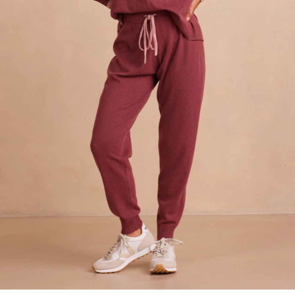 New! Summersalt The Coziest Merino Wool Cashmere Blend Knit Joggers Pants Sz 2XL